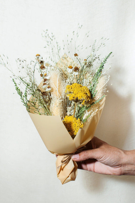 Citrine Dried Flower Bouquet