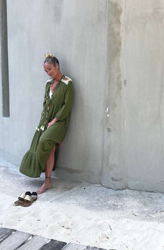 El Matador Maxi Dress Olive